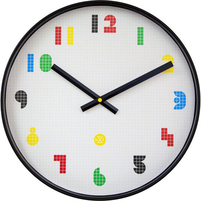 Nextime Nx-7371 Wandklok Bit 35 Cm Zwart/Multikleur