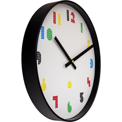 Nextime Nx-7371 Wandklok Bit 35 Cm Zwart/Multikleur