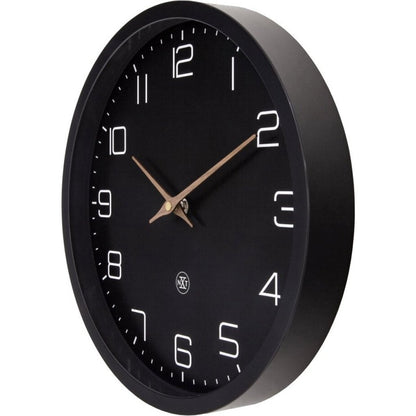 Nextime Nx-7373Zw Wandklok Eco 30 Cm Zwart