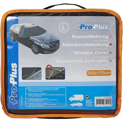 Proplus Raamafdekking Met Magneten 345X105 Cm Zwart/Oranje