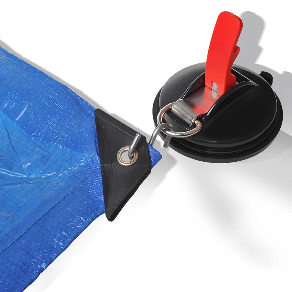 Proplus Zuignapbevestiging Met Ring + 2 S-Haken Zwart/Rood