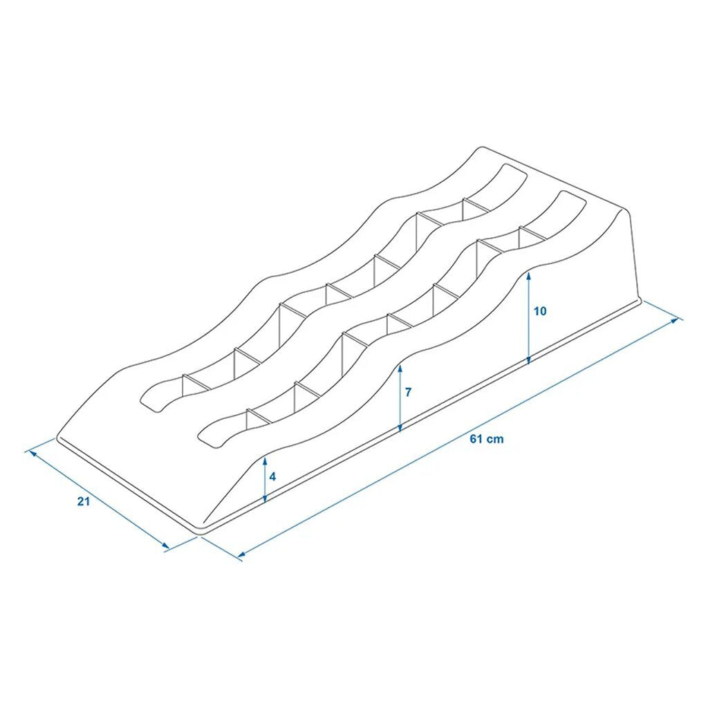 Proplus Oprijblokken 2 Stuks Blauw