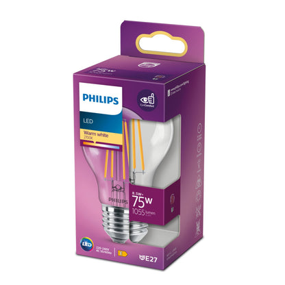 Philips Led Classic 75W E27 Ww A60 Cl Nd Srt4 Verlichting