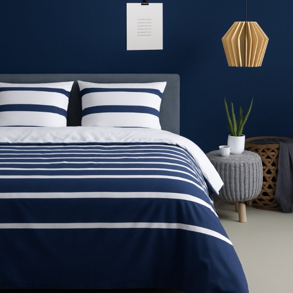 Ten Cate Dekbedovertrek Celia Summer 240X200-220 Cm Katoen/Wit/Koningsblauw