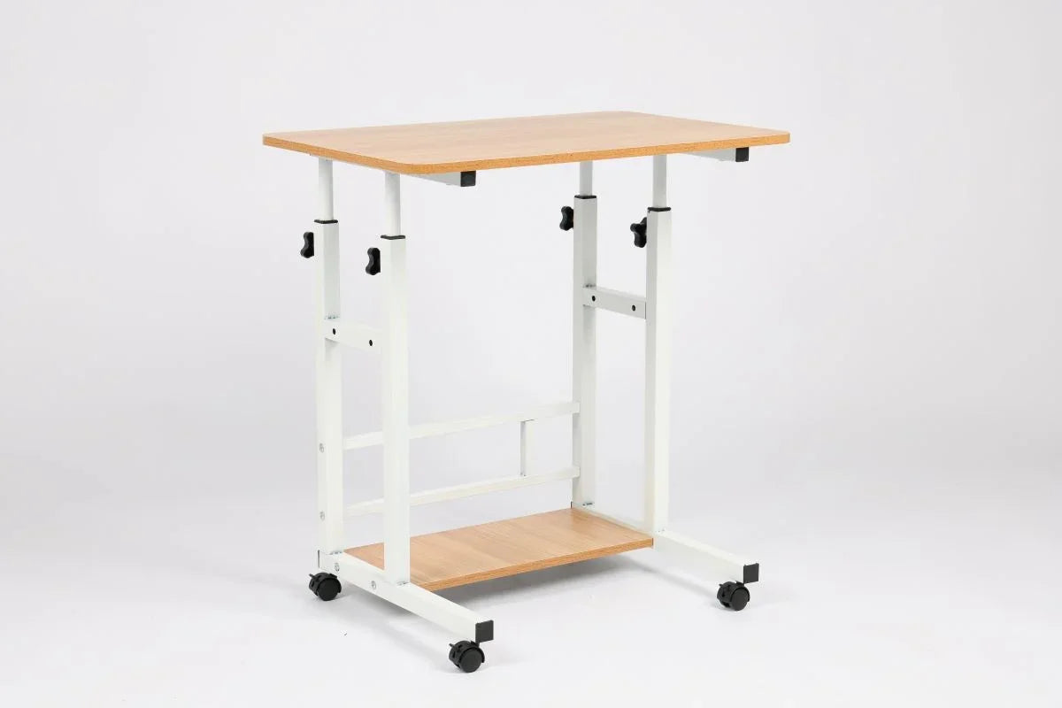 Ceruzo Laptoptafel - Verrijdbare Bedtafel - Verstelbaar In Hoogte 85Cm - Tafelblad 80X40Cm