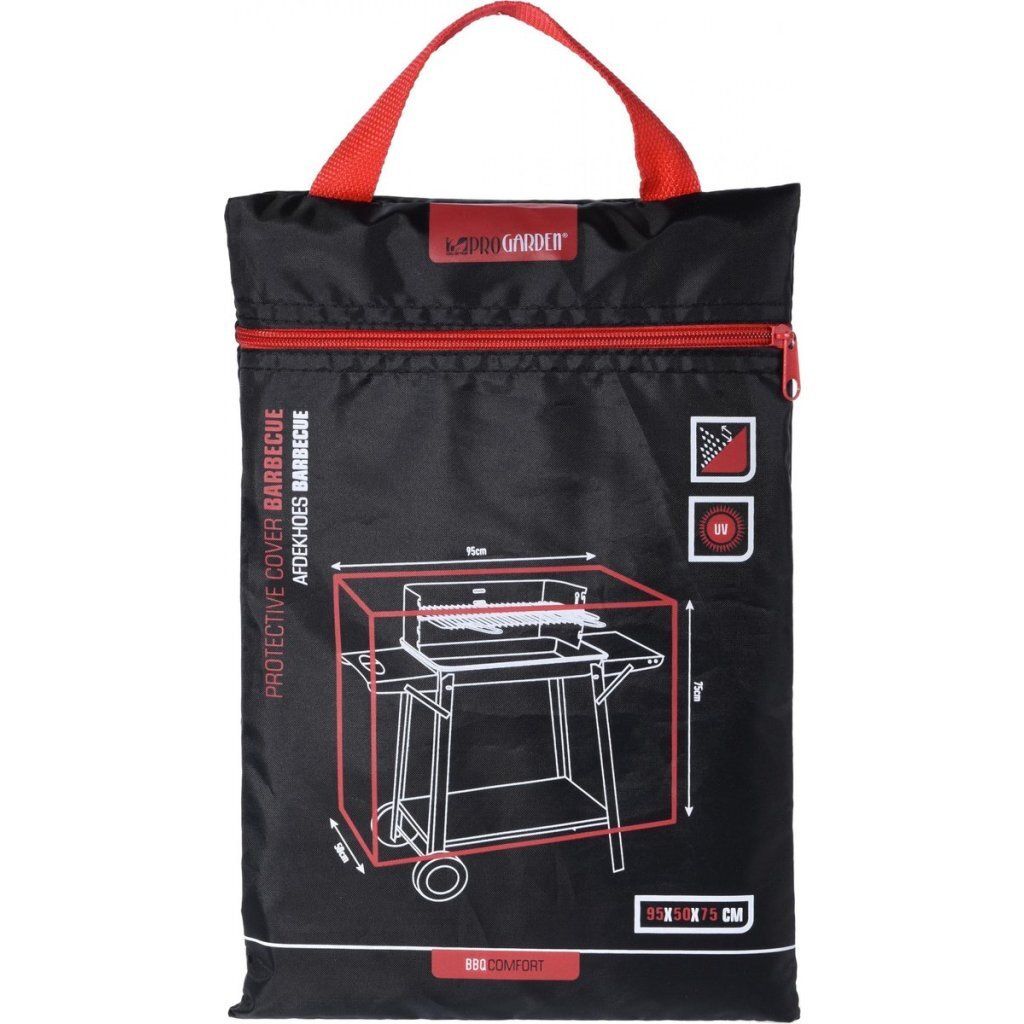 Pro Garden Bbq Afdekhoes 95X75X50 Cm Zwart