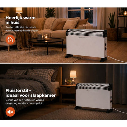 Overige Merken Convector Kachel 2000W Wit/Zwart