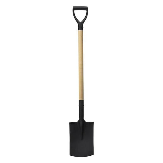 Pro Garden Schep Met Houten Steel 115 Cm Zwart/Hout