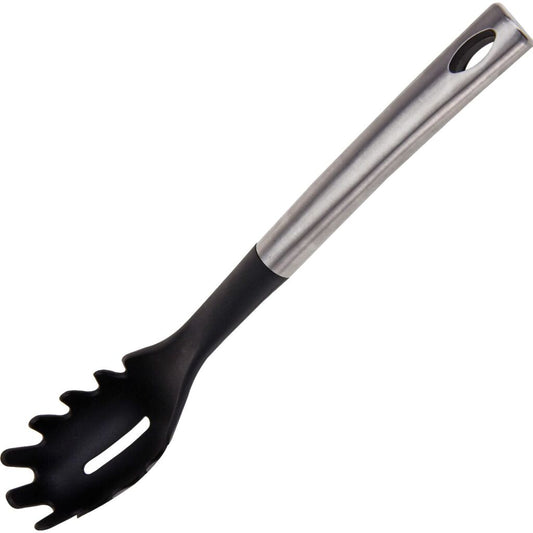 Excellent Houseware Spaghettilepel 33 Cm Rvs/Zwart/Nylon