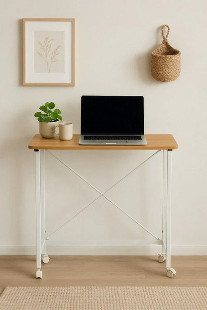 Ceruzo Wandtafel -  80X40X75 Cm - Inklapbaar Tafelblad - Wit