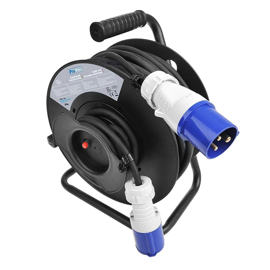 Proplus Kabelhaspel Cee 25 M 3X1,5 Mm&Sup2; Zwart