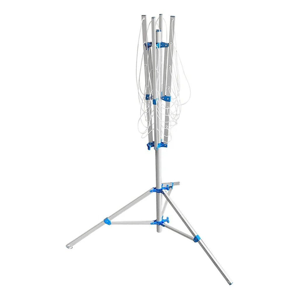 Proplus Droogmolen Met Voet + 3 Haringen Zilver/Blauw