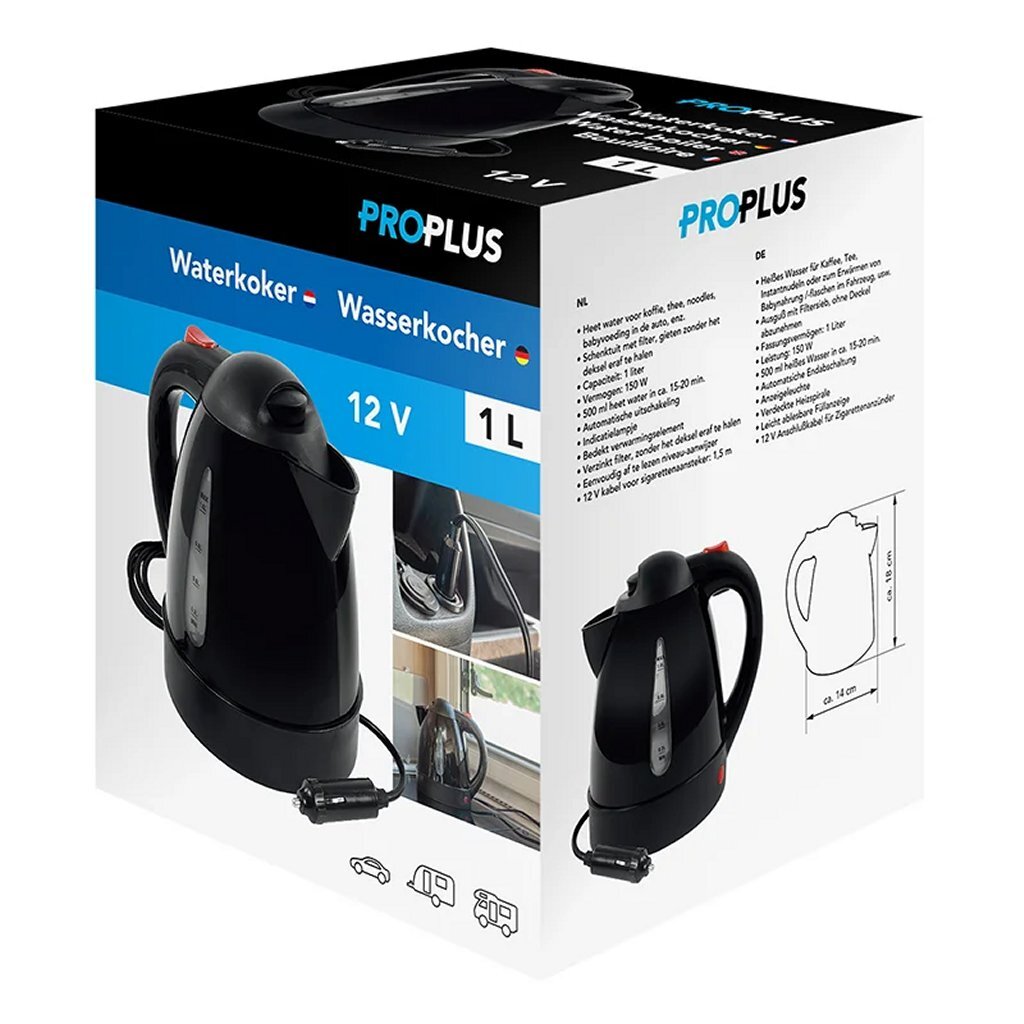 Proplus Waterkoker 1L Zwart