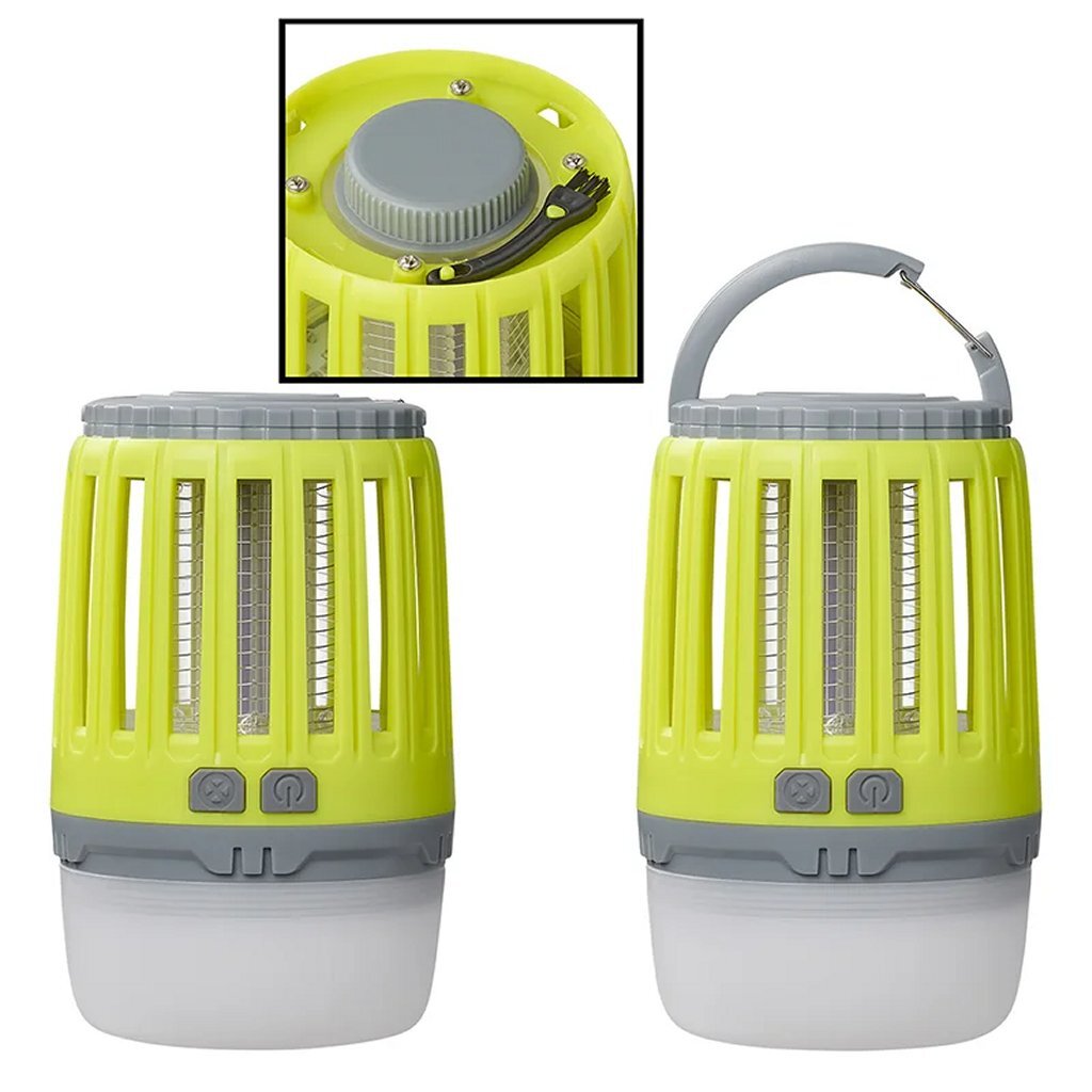 Proplus 2In1 Camping-Insectenlamp Oplaadbaar 7X13.2 Cm Geel/Grijs