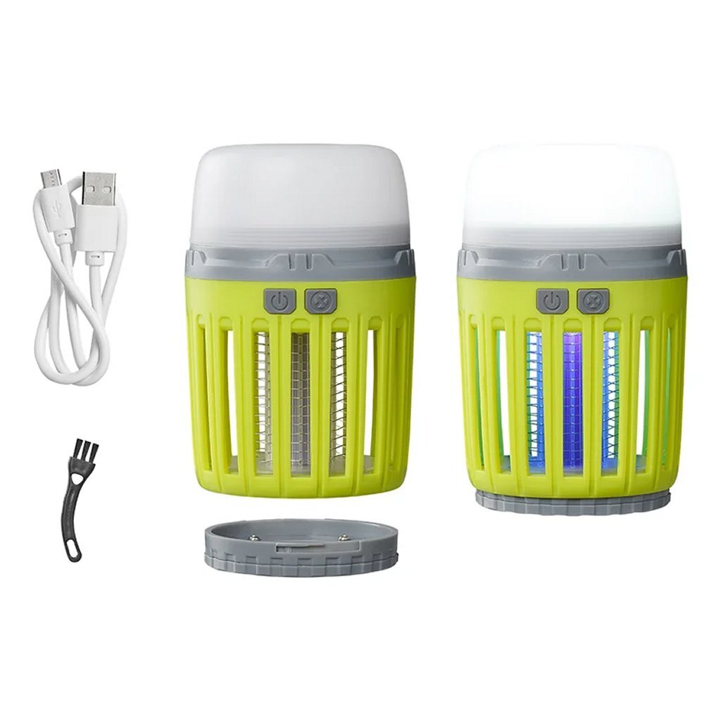 Proplus 2In1 Camping-Insectenlamp Oplaadbaar 7X13.2 Cm Geel/Grijs