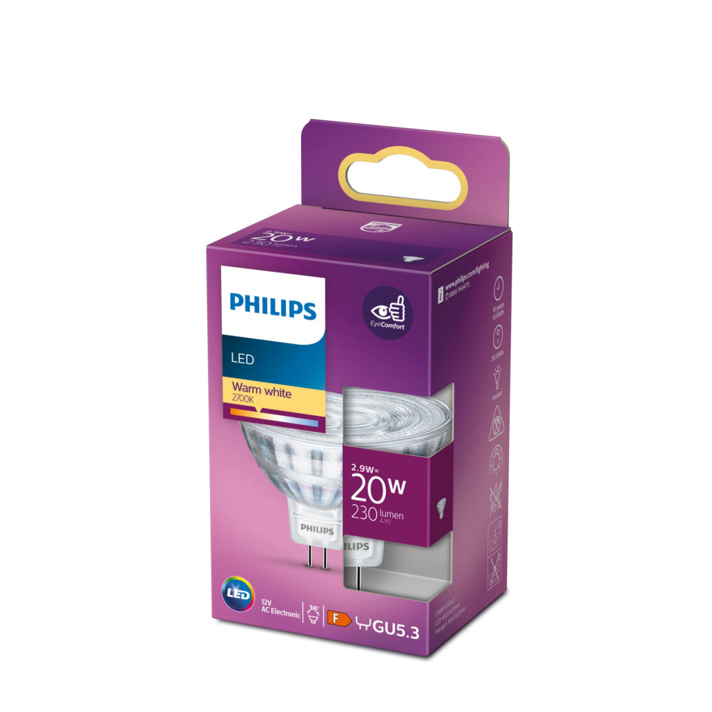 Philips Led 20W Mr16 Ww 36D Rf Nd Srt4 Verlichting