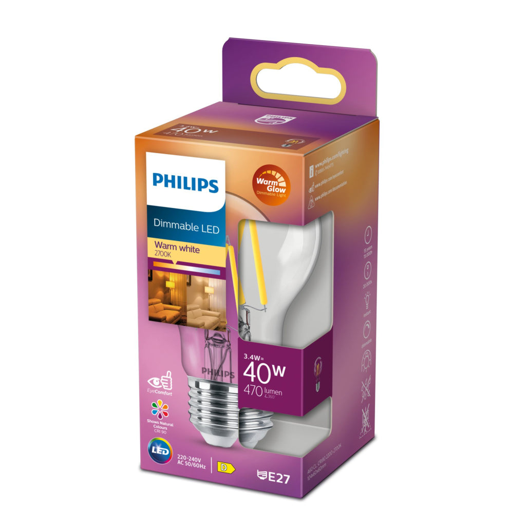 Philips Led Cl A60 Cl Wgd 40W E27