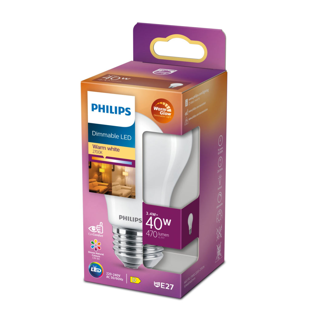 Philips Led Cl A60 Fr Wgd 40W E27
