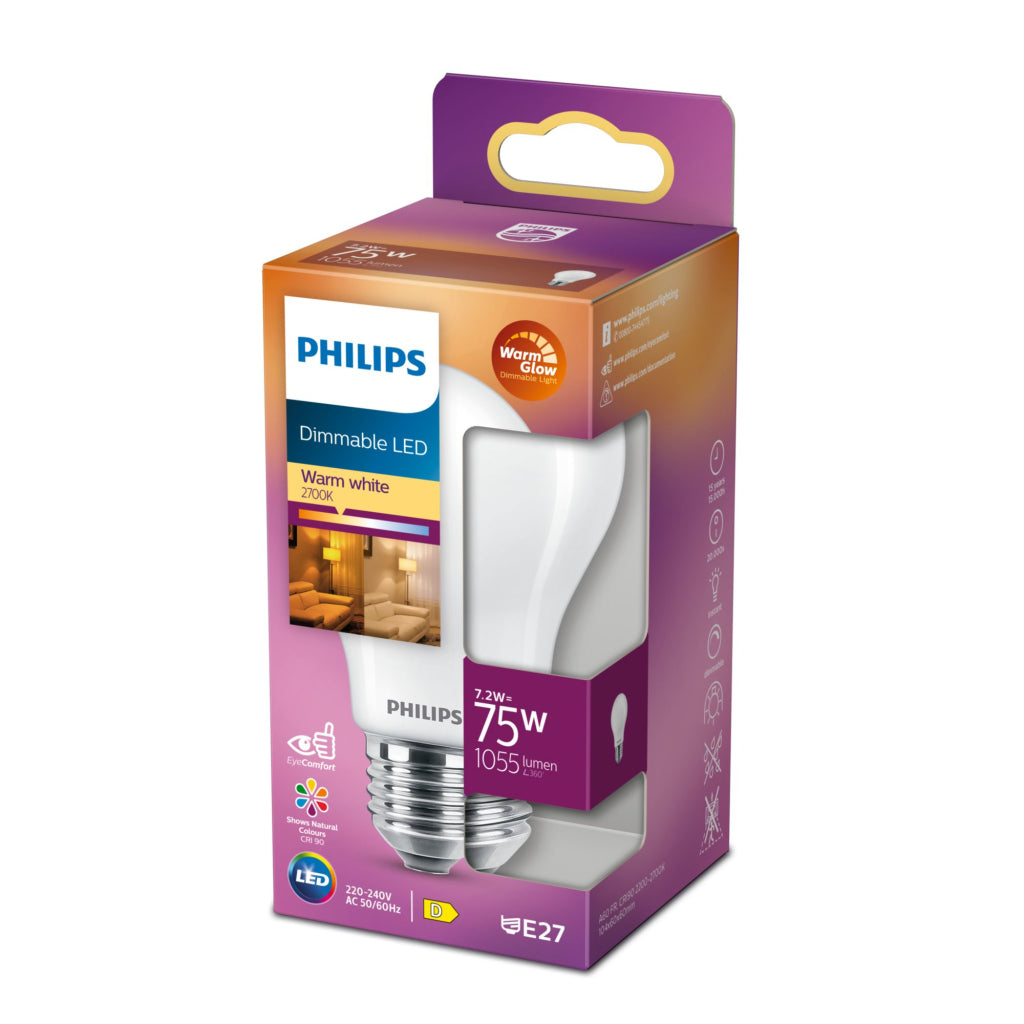 Philips Led Cl A60 Fr Wgd 75W E27