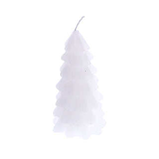 Overige Merken Kerstboom Kaars Wit 6,5X12,5 Cm