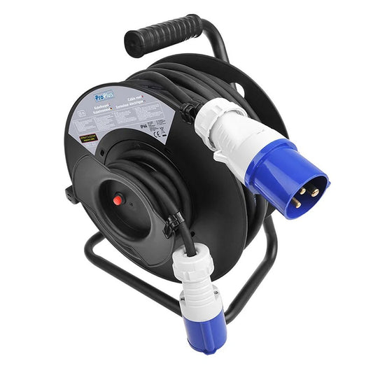 Proplus Kabelhaspel Cee 25 M 3X2,5 Mm&Sup2; Zwart