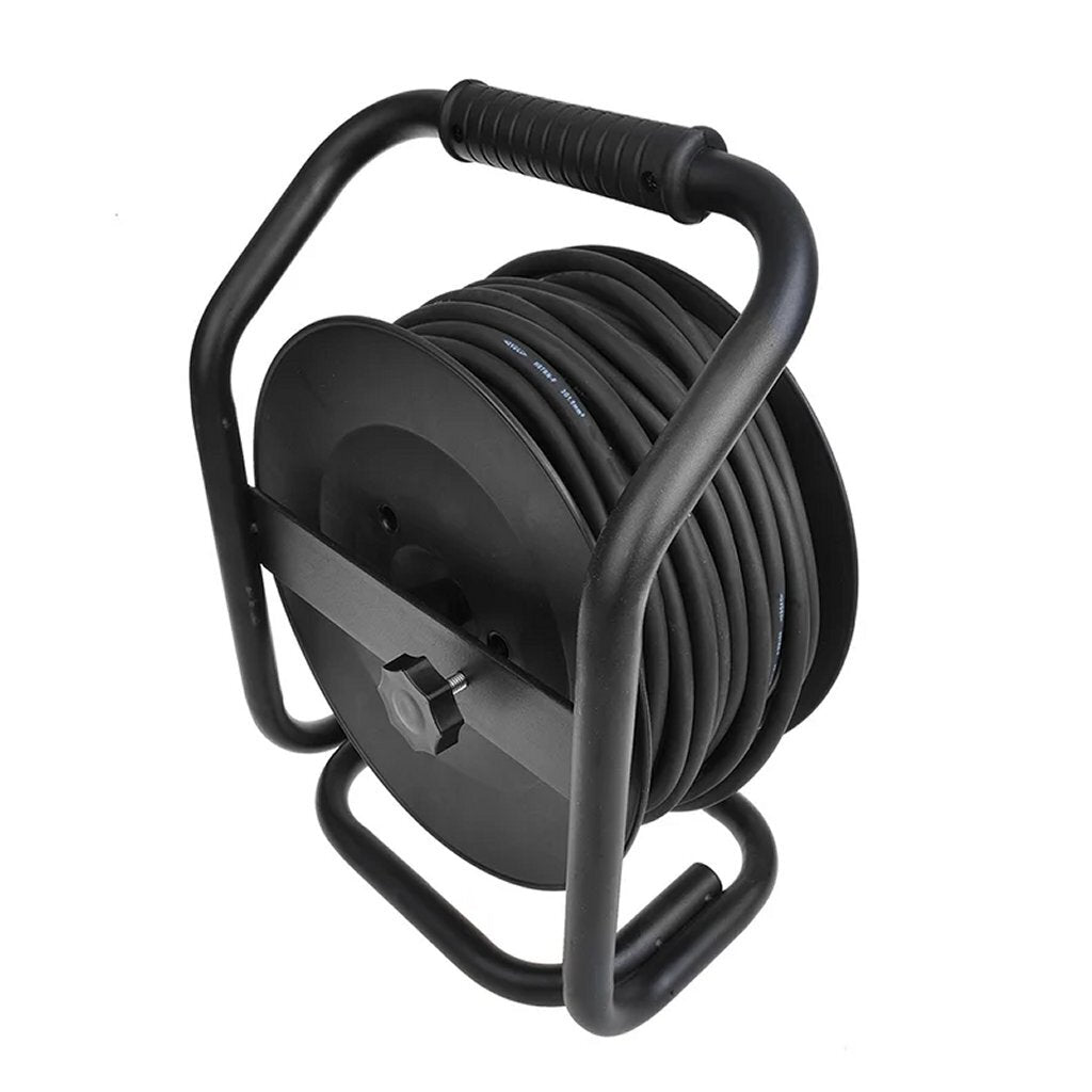 Proplus Kabelhaspel Cee 25 M 3X2,5 Mm&Sup2; (2X Schuko + 1X Cee) Zwart