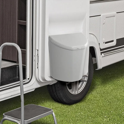 Proplus Afvalbak Met Deksel 10L Voor Camper/Caravan Grijs