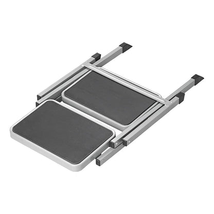 Proplus Vouwbaar Opstapje 2 Treden Zilver/Zwart