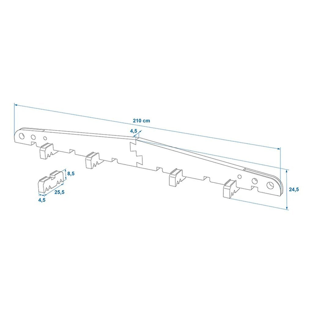 Proplus Afstandhouder Voor Caravan/Camper(Dak)Hoes Zwart