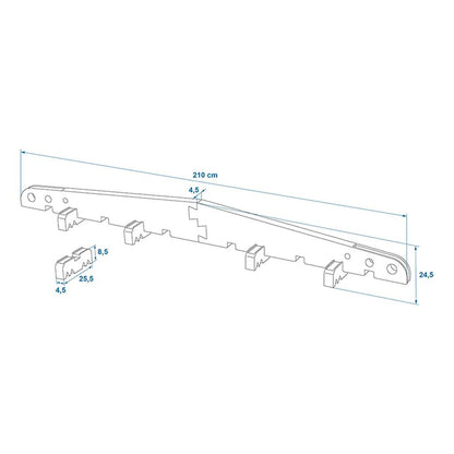 Proplus Afstandhouder Voor Caravan/Camper(Dak)Hoes Zwart