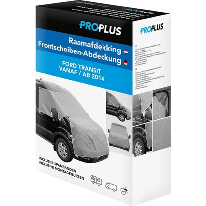 Proplus Raamafdekking Non-Woven Voor Ford Transit Vanaf 2014 Grijs