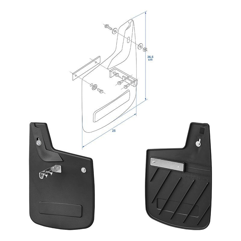 Proplus Spatlap Fiat Ducato Vanaf 07-2006 Achterzijde - Set Van 2 Stuks