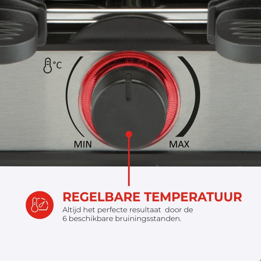 Bourgini Gourmette Reclette Pure Zwart/Rvs