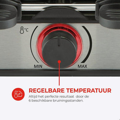 Bourgini Gourmette Reclette Pure Zwart/Rvs