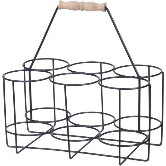 Home & Styling Home &Amp; Styling Wijnflesfhouder 30X13X27 Cm Metaal/Zwart
