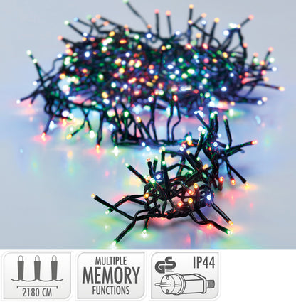 S.i.a. Kerstverlichting Cluster Multicolor 21,8M Binnen En Buiten 3000 Led'S