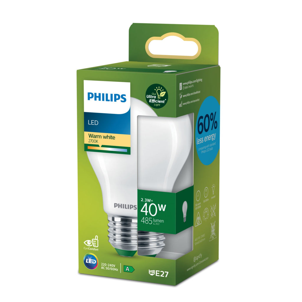 Philips Led Lamp Peervormig 40W E27 Warm Wit Mat