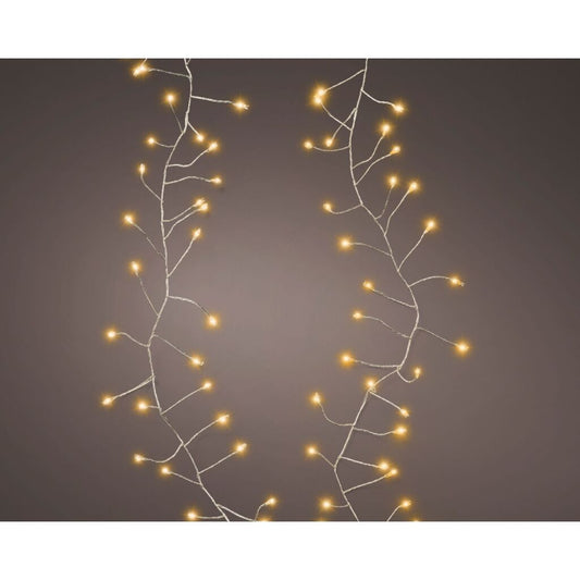Overige Merken Led Snoer 100 Leds 120 Cm Warm Wit Licht Zilver