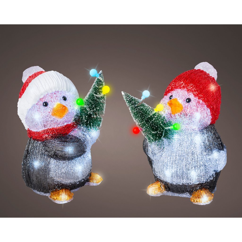 Overige Merken Decoratie Led Pingu&Iuml;N 17X17.5X26 Cm Acryl Assorti