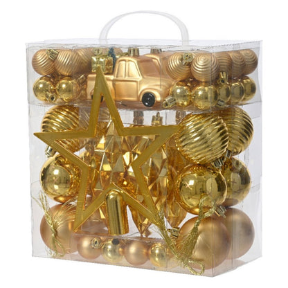 Decoris Kerstboom Decoratie 67-Delig Goud