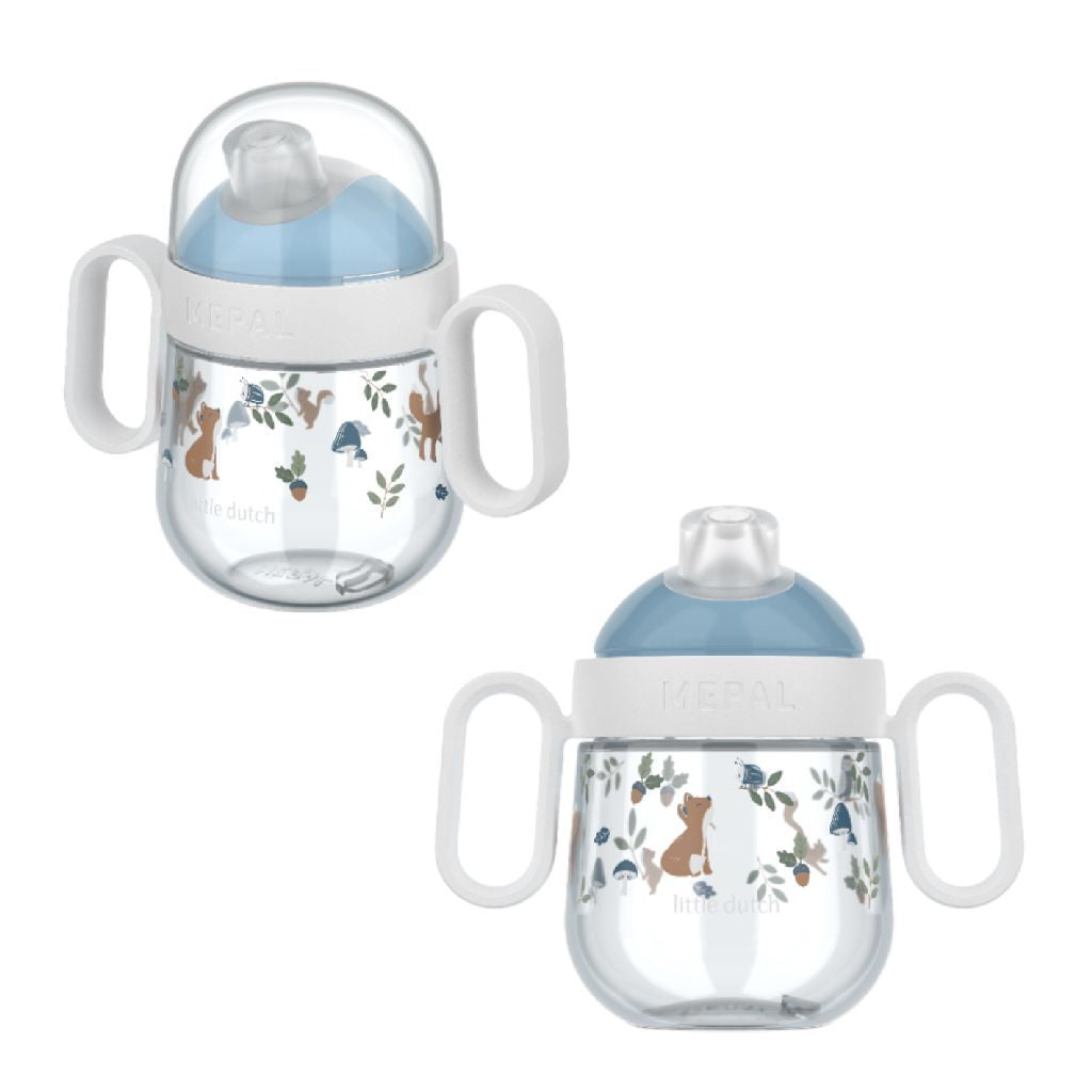 Mepal Little Dutch Forest Friends Antilekbeker Blauw/Wit