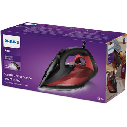 Philips Dst7022/40 7000 Series Hv-Stoomstrijkijzer Zwart/Rood