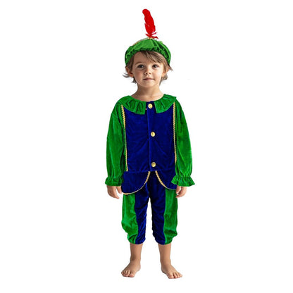 Overige Merken Pietenpak 110-116 Groen/Blauw