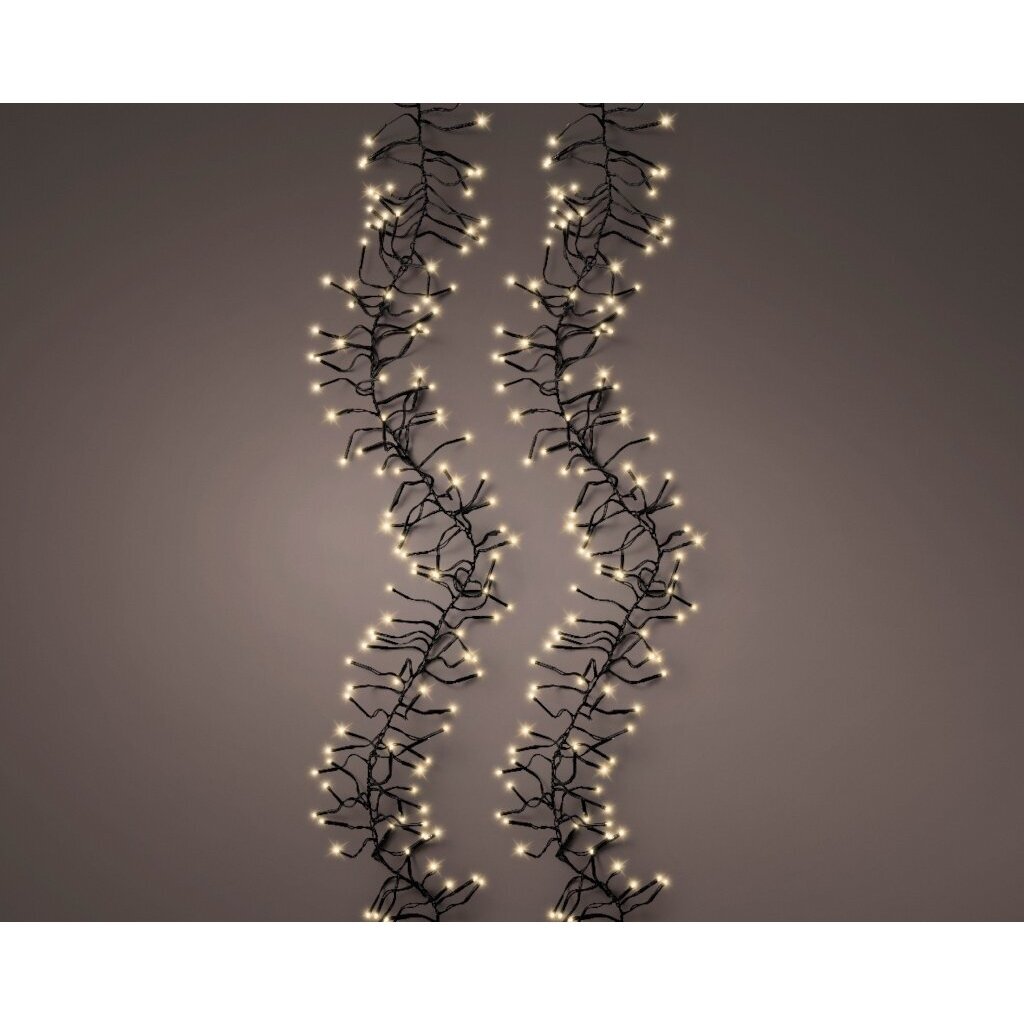 Lumineo Led Cluster 588 Leds 550 Cm Zwart Soft Gold Licht