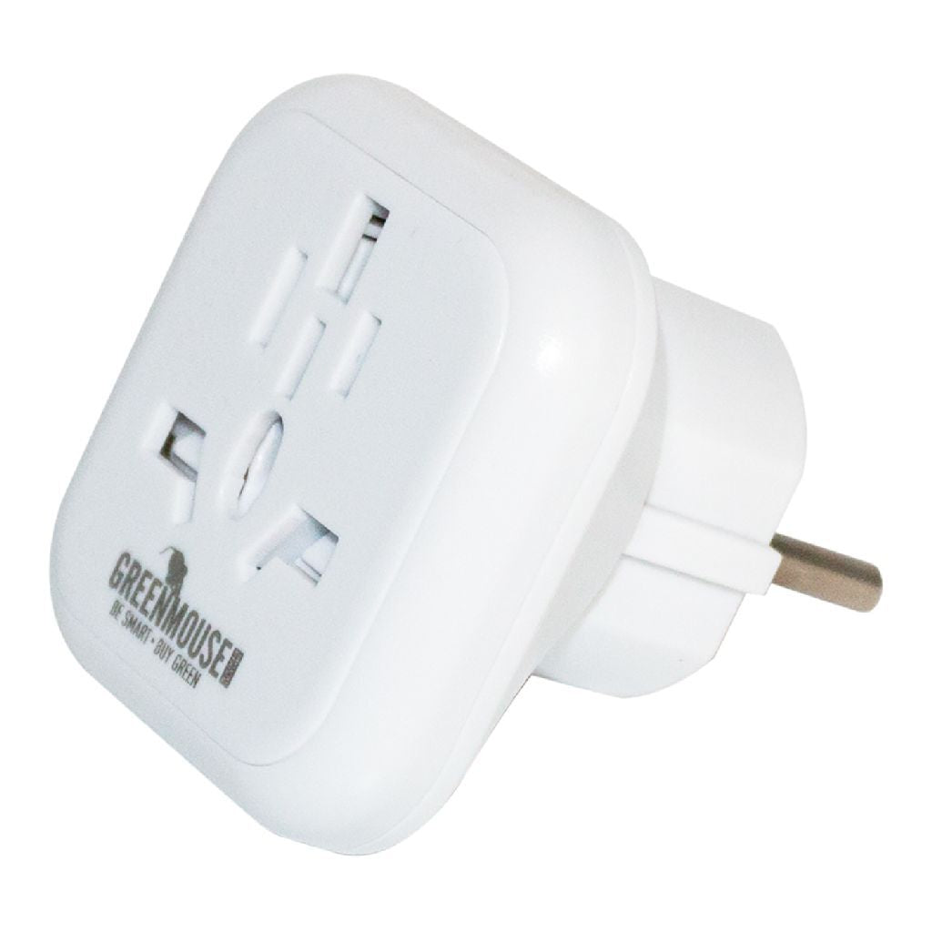 Overige Merken Greenmouse Travel Adapter World To Europe Wit