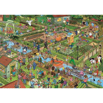 Jumbo Puzzel Jan Van Haasteren De Volkstuintjes 1000 Stukjes + Poster