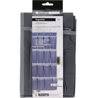 Storage Solutions Deurorganiser 45X110 Cm 16 Vakken Antraciet/Grijs