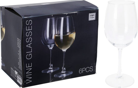 Excellent Houseware Wijnglas Wit 350Ml Set Van 6 Stuks