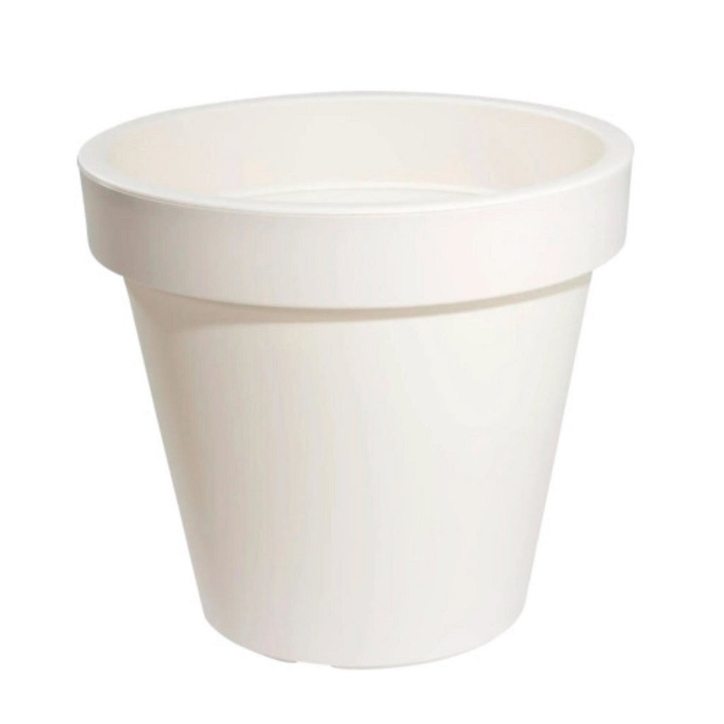 Overige Merken Ecken &Amp; Kanten Bloempot 25 Cm Plastic/Wit