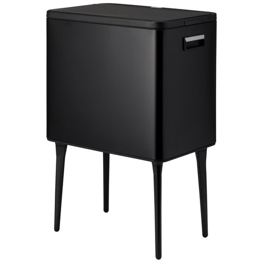 Excellent Houseware Afvalbak 35L Metaal/Zwart